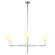 Candelabru modern alama abajururi sticla opal 6xG9/60W Feme 1935 Jupiter
